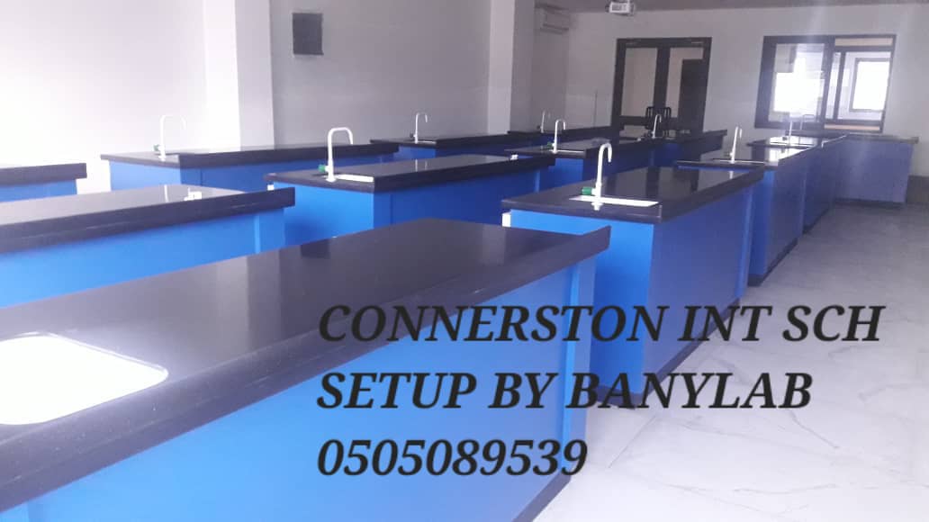 Alternate branded view of Cornerstone International School laboratory setup by Banylab